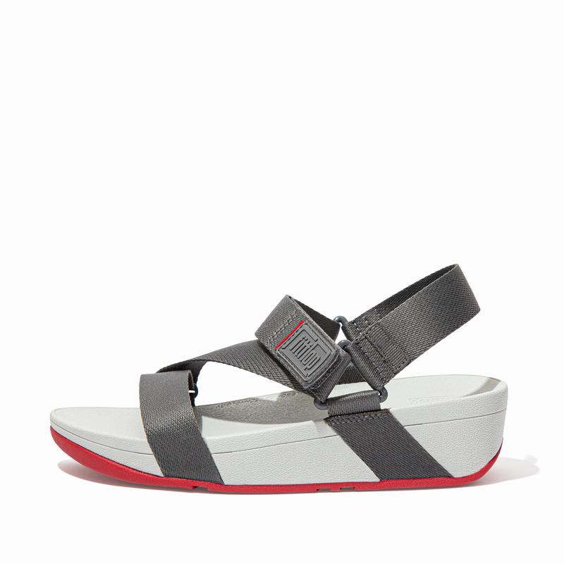 FitFlop Surfa Polyester Webbing Grau - FitFlop Backstrap Sandalen Damen Schweiz [LBPO-70895]